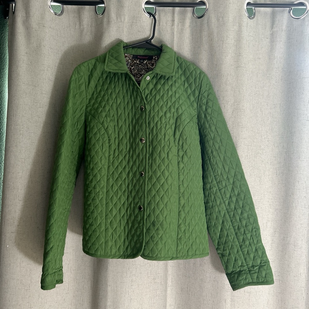 Green Quilted Women's Jacket
